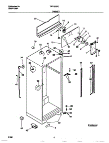 03 - Cabinet parts for Frigidaire Refrigerator TRT18GRCW0 from AppliancePartsPros.com