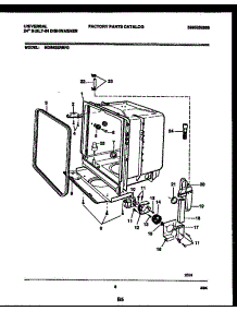 05 - Tub And Frame Parts parts for Frigidaire Dishwasher MDB532RBR0 from AppliancePartsPros.com