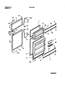 02 - Door parts for Frigidaire Refrigerator TRT21PNBD1 from AppliancePartsPros.com