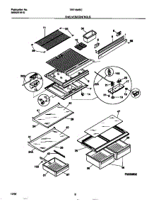04 - Shelves / Controls parts for Frigidaire Refrigerator TRT18NREW1 from AppliancePartsPros.com
