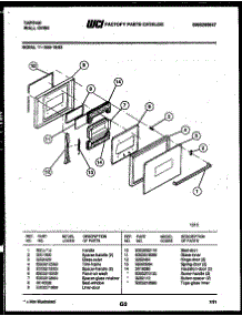 03 - Door Parts parts for Frigidaire Oven 11-1559-00-03 from AppliancePartsPros.com