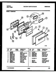 03 - Door Parts parts for Frigidaire Oven 11-4989-00-03 from AppliancePartsPros.com
