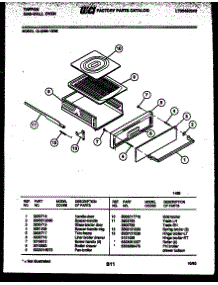 05 - Broiler Drawer Parts parts for Frigidaire Oven 12-2299-00-02 from AppliancePartsPros.com