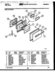04 - Lower Oven Door Parts parts for Frigidaire Oven 57-2729-00-01 from AppliancePartsPros.com