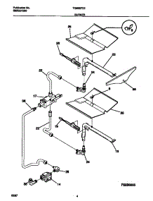 03 - Burner parts for Frigidaire Oven TGB557CES2 from AppliancePartsPros.com