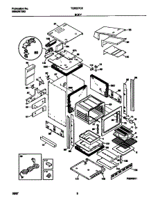 04 - Body parts for Frigidaire Oven TGB557CES2 from AppliancePartsPros.com