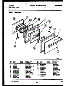 03 - Door Parts parts for Frigidaire Oven 12-4980-00-05 from AppliancePartsPros.com