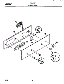 02 - Control Panel parts for Frigidaire Oven TGB504CFS3 from AppliancePartsPros.com