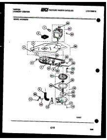 07 - Washer Drive System And Pump parts for Frigidaire Washer Dryer Combo 44-2408-23-03 from AppliancePartsPros.com