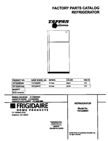 01 - Cover parts for Frigidaire Refrigerator TRT22MRHW0 from AppliancePartsPros.com