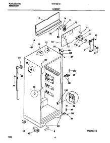 03 - Cabinet parts for Frigidaire Refrigerator TRT16NRHD1 from AppliancePartsPros.com