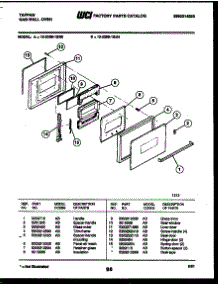 04 - Door Parts parts for Frigidaire Oven 12-2299-00-03 from AppliancePartsPros.com