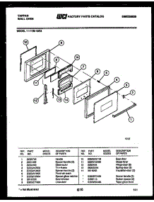 03 - Door Parts parts for Frigidaire Oven 11-1159-00-03 from AppliancePartsPros.com