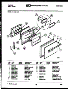 03 - Door Parts parts for Frigidaire Oven 11-4969-00-03 from AppliancePartsPros.com