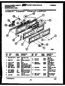 07 - Control Panel parts for Frigidaire Oven 57-2707-10-01 from AppliancePartsPros.com