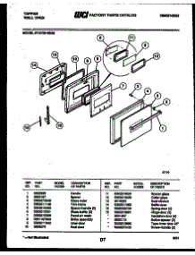 04 - Lower Oven Door Parts parts for Frigidaire Oven 57-2729-00-02 from AppliancePartsPros.com