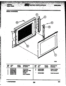 05 - Upper Oven Door Parts parts for Frigidaire Oven 57-2729-00-02 from AppliancePartsPros.com