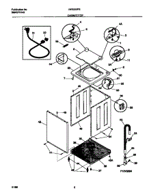 02 - Cabinet / Top parts for Frigidaire Washer LWX333PBW0 from AppliancePartsPros.com
