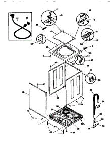 02 - Cabinet / Top parts for Frigidaire Washer TWX233RBD2 from AppliancePartsPros.com