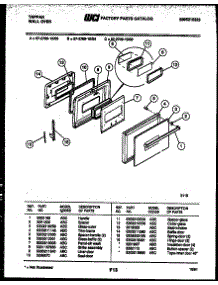 04 - Lower Oven Door Parts parts for Frigidaire Oven 57-2709-10-05 from AppliancePartsPros.com