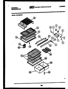 04 - Shelves And Supports parts for Frigidaire Refrigerator GTN155AH2 from AppliancePartsPros.com