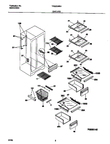 05 - Shelves parts for Frigidaire Refrigerator TRS20WRHW1 from AppliancePartsPros.com
