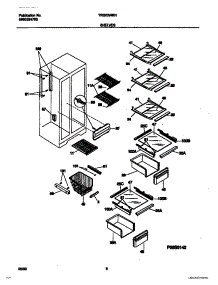 05 - Shelves parts for Frigidaire Refrigerator TRS20WRHW0 from AppliancePartsPros.com