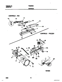 06 - Controls parts for Frigidaire Refrigerator TRS20WRHW0 from AppliancePartsPros.com
