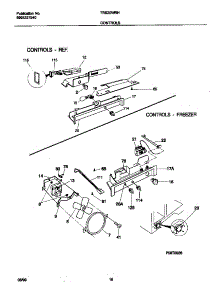 06 - Controls parts for Frigidaire Refrigerator TRS20WRHW3 from AppliancePartsPros.com