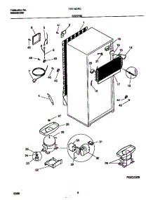 05 - System parts for Frigidaire Refrigerator TRT15DRCW2 from AppliancePartsPros.com