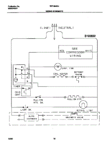Wiring Schematic parts for Tappan Refrigerator TRT16NRHD4 from AppliancePartsPros.com