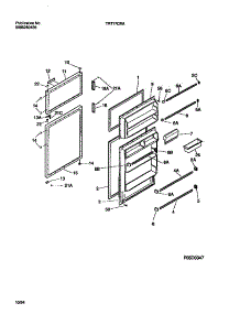 02 - Door parts for Frigidaire Refrigerator TRT17CRAD1 from AppliancePartsPros.com