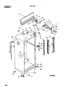 03 - Cabinet W /  Fan Assembly parts for Frigidaire Refrigerator TRT17CRAD1 from AppliancePartsPros.com