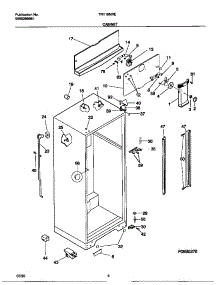 03 - Cabinet parts for Frigidaire Refrigerator TRT18NRED0 from AppliancePartsPros.com