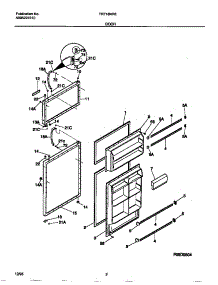 02 - Door parts for Frigidaire Refrigerator TRT18NRED1 from AppliancePartsPros.com