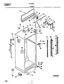 03 - Cabinet parts for Frigidaire Refrigerator TRT18PNCD1 from AppliancePartsPros.com