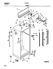 03 - Cabinet parts for Frigidaire Refrigerator TRT18PNCW0 from AppliancePartsPros.com