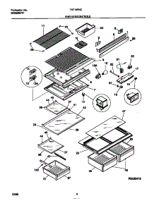 04 - Shelves / Controls parts for Frigidaire Refrigerator TRT18PNCD1 from AppliancePartsPros.com