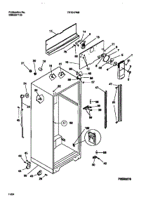03 - Cabinet W / Fan Assembly parts for Frigidaire Refrigerator TRT21PNBW1 from AppliancePartsPros.com