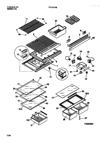 04 - Shelves, Controls, Divider, Mullion parts for Frigidaire Refrigerator TRT21PNBW1 from AppliancePartsPros.com