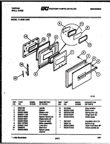 06 - Door Parts parts for Frigidaire Oven 11-5969-00-02 from AppliancePartsPros.com