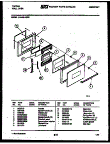 03 - Door Parts parts for Frigidaire Oven 11-2439-00-02 from AppliancePartsPros.com