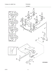 05 - Burner parts for Tappan Range TGF328GSH from AppliancePartsPros.com