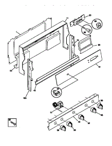 02 - Backguard parts for Frigidaire Range TGF332BCDA from AppliancePartsPros.com