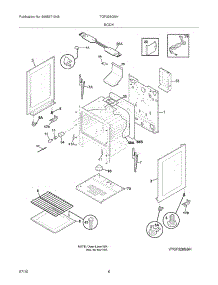 07 - Body parts for Tappan Range TGF328GSH from AppliancePartsPros.com