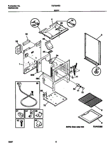 04 - Body parts for Frigidaire Range TGF334BCWH from AppliancePartsPros.com