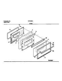 06 - Door parts for Frigidaire Range TGF332BCWB from AppliancePartsPros.com