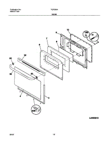 11 - Door parts for Tappan Range TGF336ASC from AppliancePartsPros.com