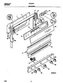 02 - Backguard parts for Frigidaire Range TGF330WCDD from AppliancePartsPros.com