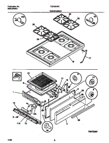 05 - Top / Drawer parts for Frigidaire Range TGF330WCDD from AppliancePartsPros.com